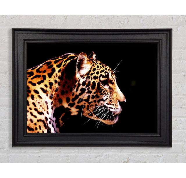 Cheetah Alert Framed Print Ebern Designs Size: 84.1cm H x 142.2cm W on Productcaster.