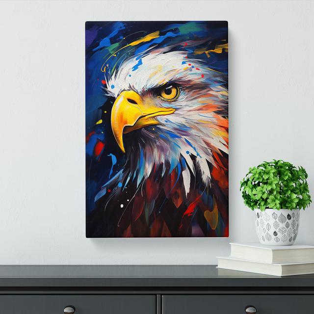 Eagle Gestural Art - Print Alpen Home Size: 50cm H x 35cm W x 3cm D on Productcaster.