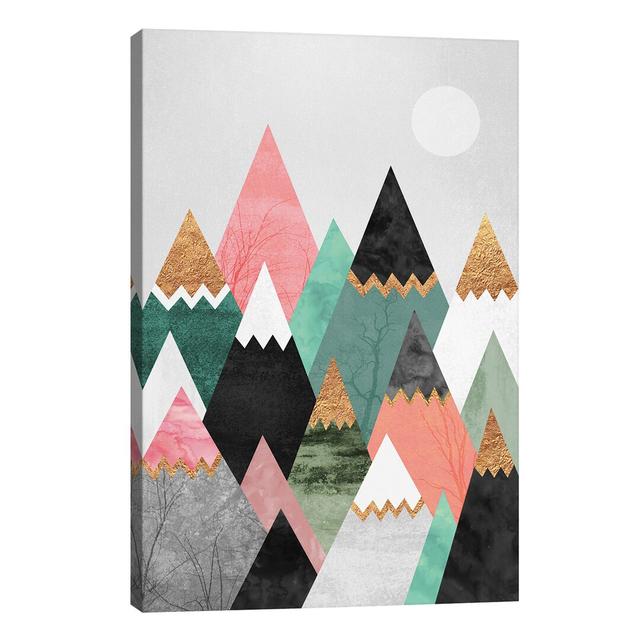 Pretty Mountains by Elisabeth Fredriksson - Wrapped Canvas Print Alpen Home Size: 30.48cm H x 20.32cm W x 1.91cm D on Productcaster.