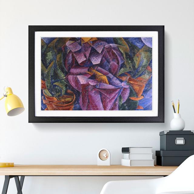 My Heart to Your Heart by Umberto Boccioni - Picture Frame Painting East Urban Home Size: 48cm H x 65cm W x 2cm D, Frame Option: Black Framed on Productcaster.