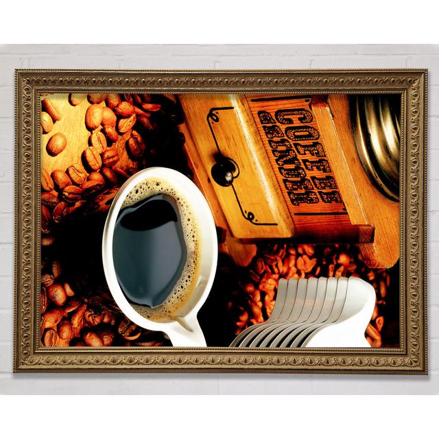 The Perfect Coffee Framed Print Bright Star Size: 84.1cm H x 118.9cm W x 3cm D on Productcaster.