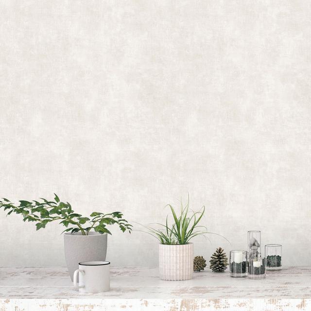 Latvia 10m x 52.8cm Textured Matte Wallpaper Roll Ivy Bronx Colour: Taupe on Productcaster.