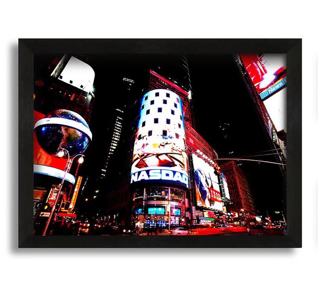 Tokyo Night Lights - Picture Frame Photograph in Canvas Brayden Studio Size: 30cm H x 42cm W on Productcaster.