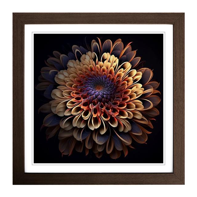 Hypnotize Floral - Single Picture Frame Print on Wood Marlow Home Co. Format: Walnut on Productcaster.