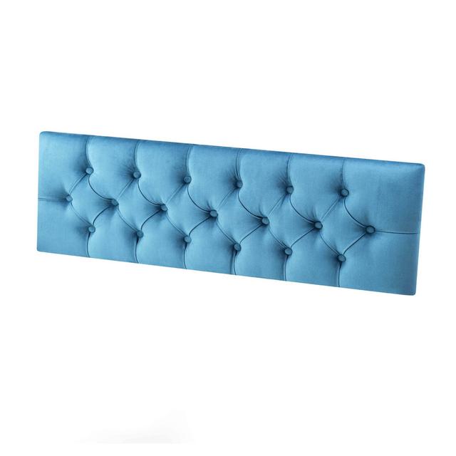 Luczak Upholstered Headboard Canora Grey Size: 150 x 60 cm, Colour: Turquoise on Productcaster.