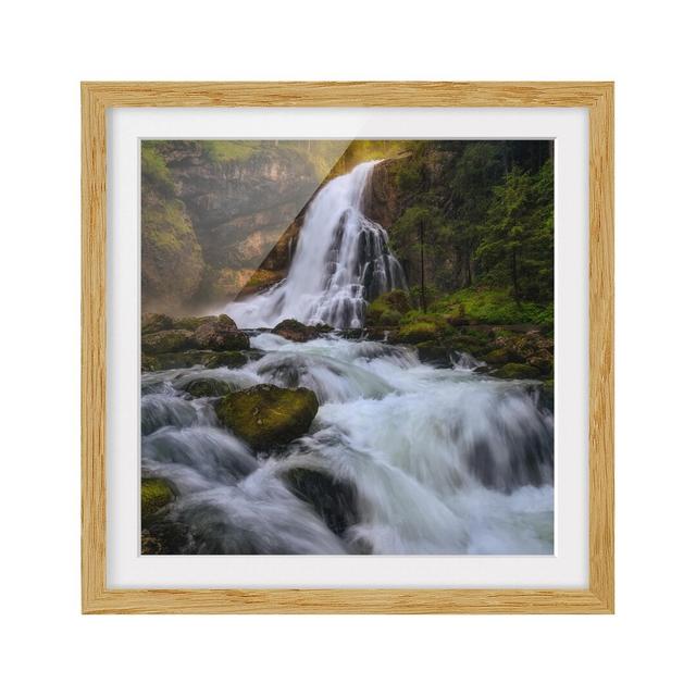 Spring Flood - Picture Frame Photographic Art Print on Paper East Urban Home Frame Options: Natural oak, Size: 50cm H x 50cm W on Productcaster.