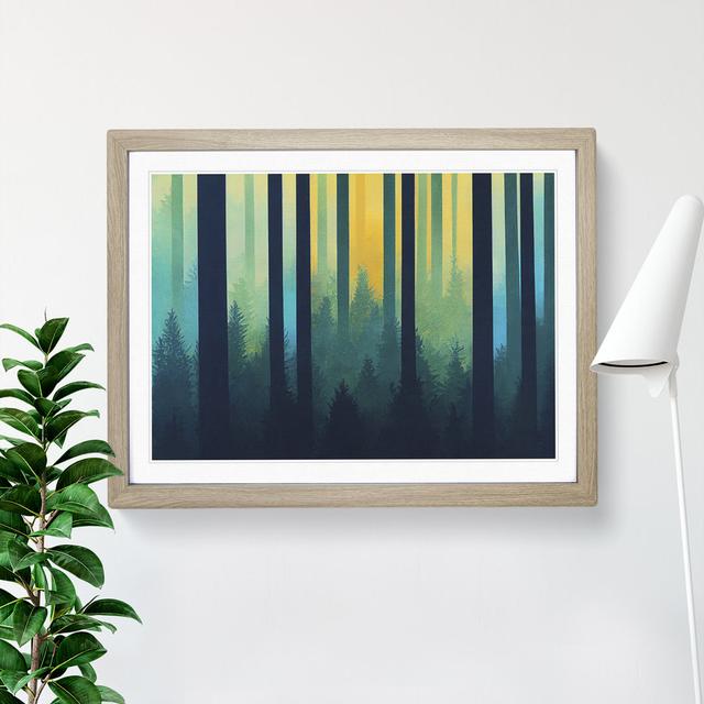 Beauteous Forest - Single Picture Frame Print Alpen Home Frame Colour: Grey Framed, Size: 34cm H x 46cm W x 2cm D on Productcaster.