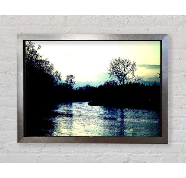 River At Dusk - Single Picture Frame Art Prints Bright Star Size: 42cm H x 59.7cm W x 3.4cm D on Productcaster.