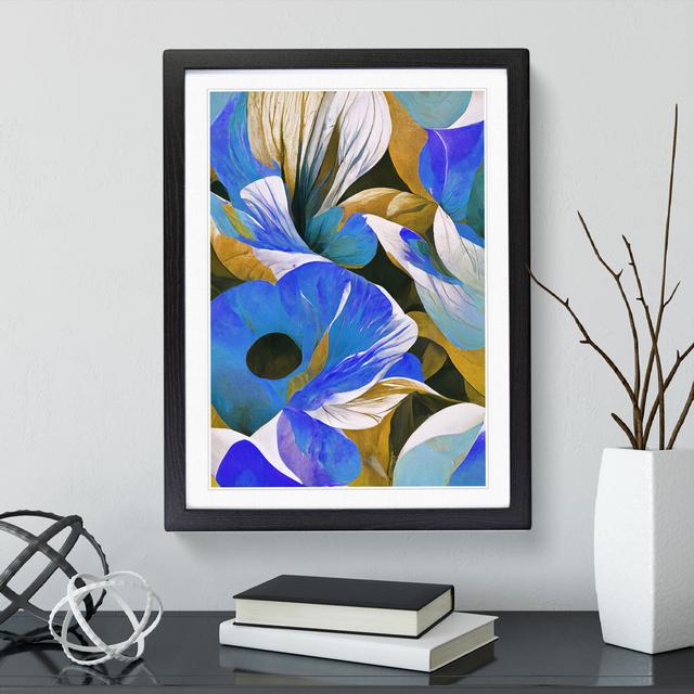 Amazing Abstract Flowers No.4 - Picture Frame Graphic Art Marlow Home Co. Frame Colour: Black Framed, Size: 64cm H x 46cm W x 2cm D on Productcaster.