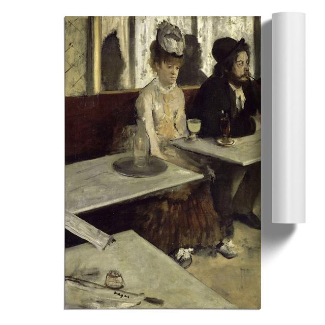 Absinthe Drinkers by Edgar Degas - Unframed Painting East Urban Home Size: 30cm H x 21cm W x 0.1cm D on Productcaster.