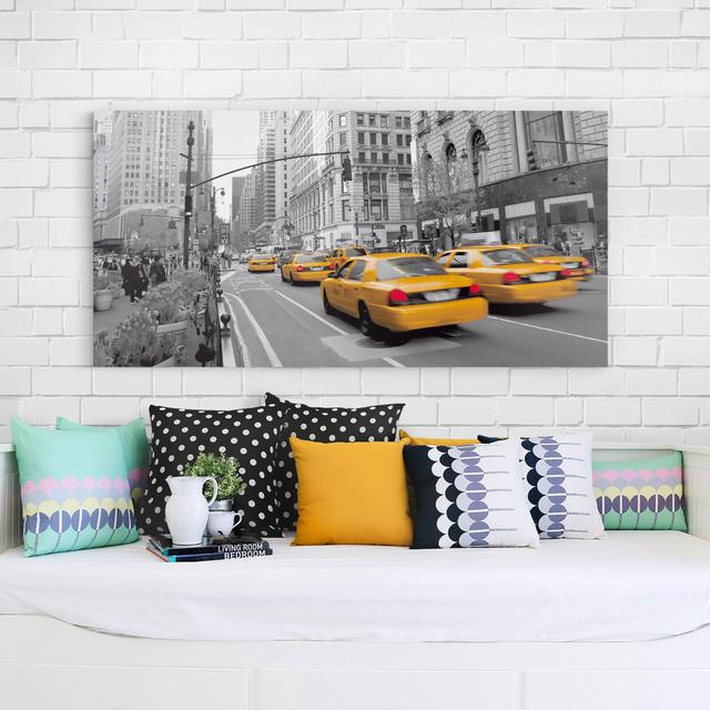 New York, New York! - Wrapped Canvas Graphic Art Print East Urban Home Size: 100cm L x 50cm W on Productcaster.