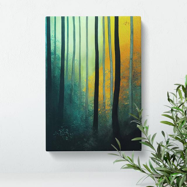 A Colourful Forest No.5 - Print Alpen Home Format: Wrapped Canvas, Size: 50cm H x 35cm W x 3cm D, Matte Colour: No Matte on Productcaster.