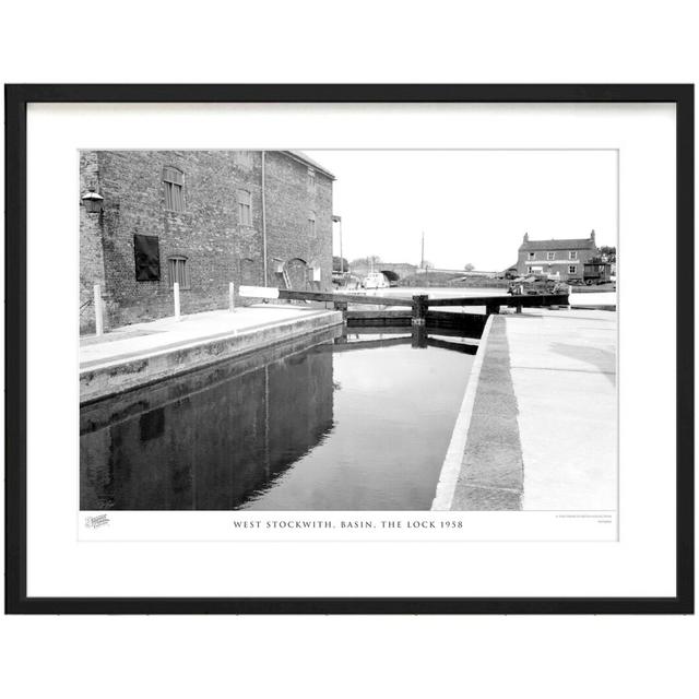 'West Stockwith, Basin, the Lock 1958' - Picture Frame Photograph Print on Paper The Francis Frith Collection Size: 40cm H x 50cm W x 2.3cm D on Productcaster.