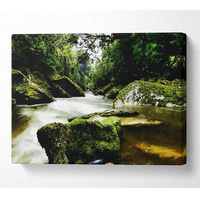 The River Flow - Wrapped Canvas Art Prints Alpen Home Size: 35.6cm H x 50.8cm W x 10cm on Productcaster.