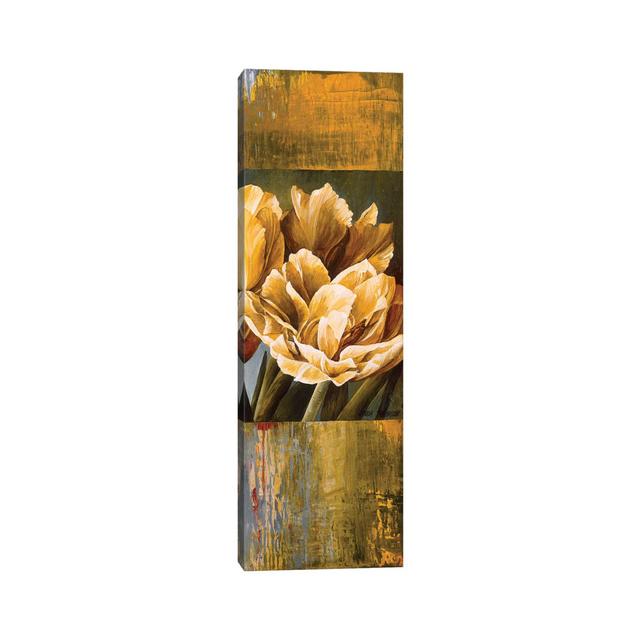 Floral Radiance II by Linda Thompson - Wrapped Canvas Panoramic Gallery-Wrapped Canvas Giclée Ophelia & Co. Size: 91.44cm H x 30.48cm W x 1.91cm D on Productcaster.