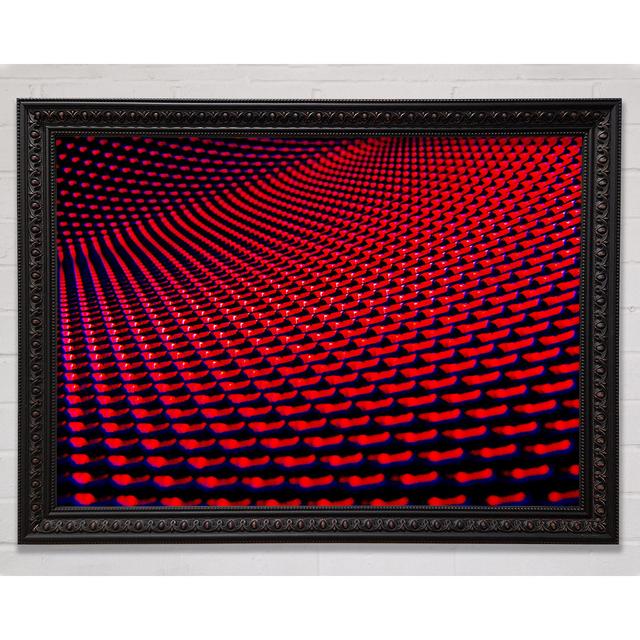 Red Movement Framed Print Ivy Bronx Size: 42cm H x 59.7cm W x 3cm D, Format: Black/Walnut Framed Paper on Productcaster.