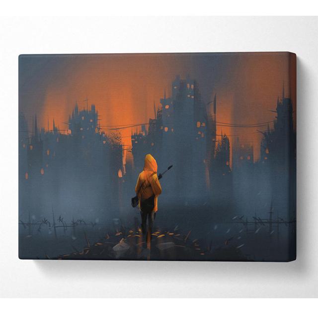 Walking into the Abyss - Wrapped Canvas Graphic Art Marlow Home Co. Size: 81cm H x 121.9cm W on Productcaster.