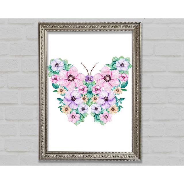 Butterfly Petals - Single Picture Frame Print August Grove Size: 29.7cm H x 21cm W on Productcaster.