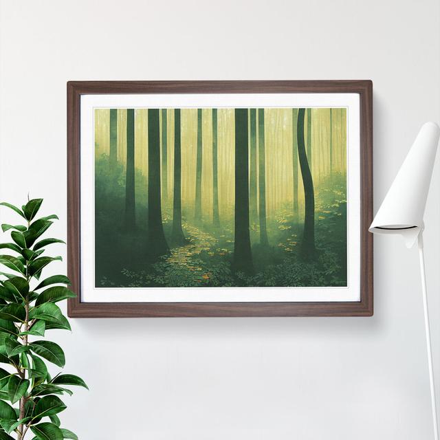 The Awe-Inspiring Forest - Picture Frame Graphic Art Alpen Home Frame Colour: Walnut, Size: 25cm H x 34cm W x 2cm D on Productcaster.