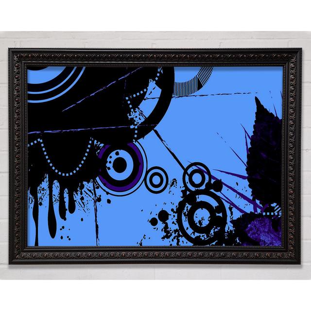 Melting Circles Framed Print Ivy Bronx Size: 84.1cm H x 118.9cm W on Productcaster.