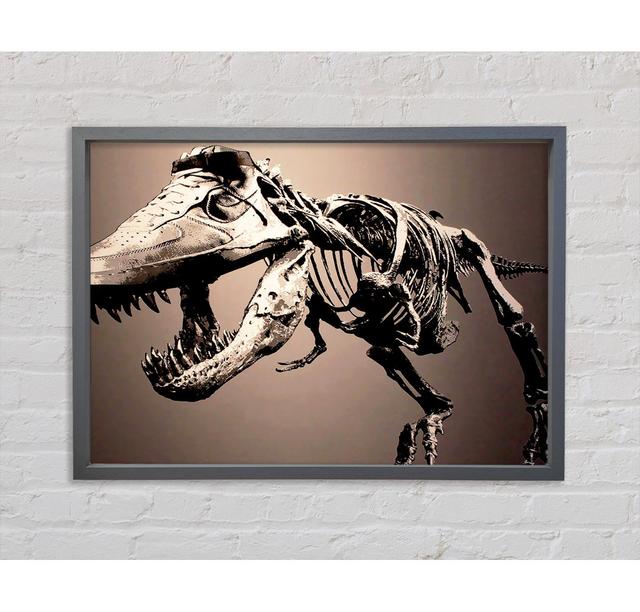 Tyrannosaurus - Single Picture Frame Art Prints on Canvas Bright Star Size: 59.7cm H x 84.1cm W x 3.3cm D on Productcaster.