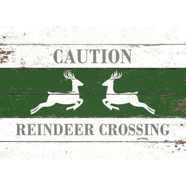 Caution Reindeer Crossing Maturi Size: 51cm H x 76cm W on Productcaster.