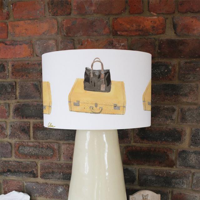 Holiday Shopping Cotton Drum Lamp Shade Canora Grey Size: 25cm H x 40cm W x 40cm D on Productcaster.