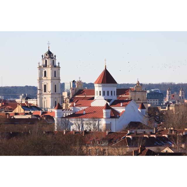 Vilnius Churches - Wrapped Canvas Photograph 17 Stories Size: 61cm H x 91cm W on Productcaster.