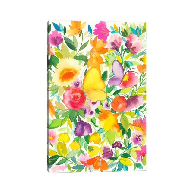 Monarch Garden by Kim Parker - Wrapped Canvas Painting ClassicLiving Size: 30.48cm H x 20.32cm W x 1.905cm D on Productcaster.