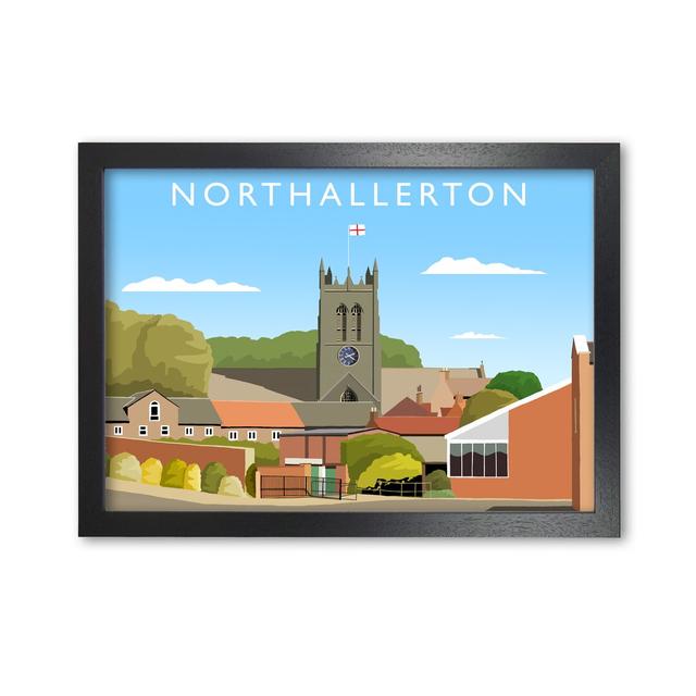 Northallerton Yorkshire by Richard O'Neill - Single Picture Frame Print 17 Stories Frame Option: Black, Size: 21 cm H x 29.7 cm W on Productcaster.