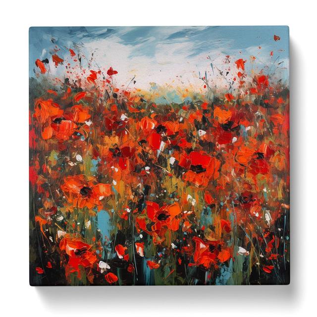 Poppy Field Abstract Expressionism No.1 - Print Marlow Home Co. on Productcaster.