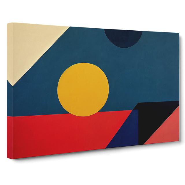 Bold Suprematism Art Vol.1 Abstract - Wrapped Canvas Painting Metro Lane Size: 50cm H x 76cm W x 3cm D on Productcaster.