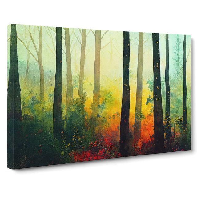 Forest Of Colour Vol.2 - Wrapped Canvas Print Alpen Home Size: 35cm H x 50cm W x 3cm D on Productcaster.