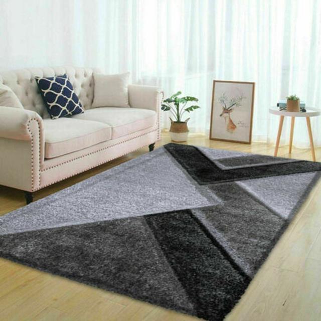 Geometric Machine Woven Area Rug Stylish Home Rug Size: Rectangle 80 x 150cm on Productcaster.