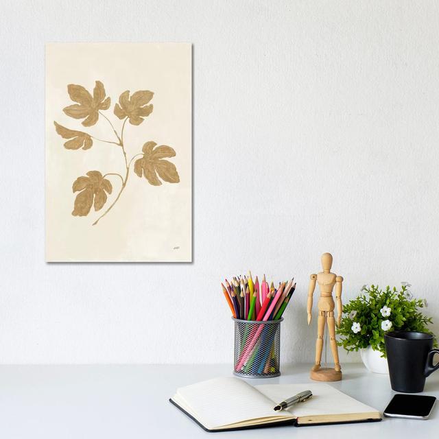 Botanical Study III Gold by Julia Purinton - Wrapped Canvas Print ClassicLiving Size: 30.48cm H x 20.32cm W x 1.905cm D on Productcaster.