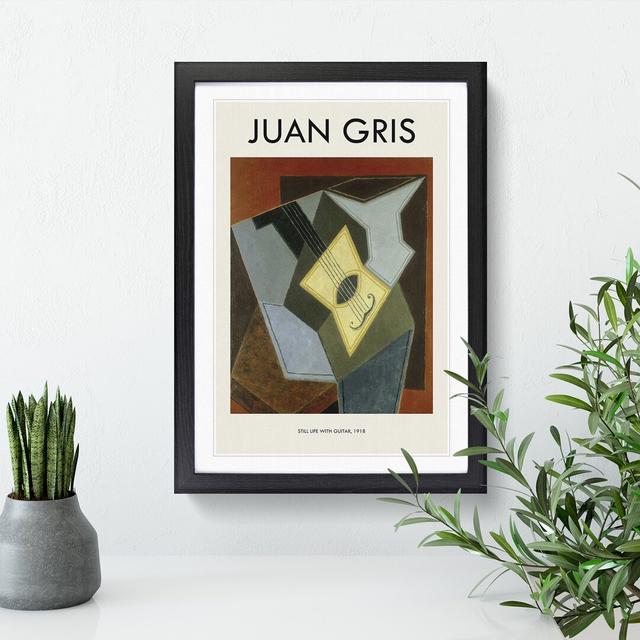 Guitar Vol.1 by Juan Gris - Picture Frame Graphic Art East Urban Home Frame Option: Black Framed, Size: 65cm H x 48cm W x 2cm D on Productcaster.