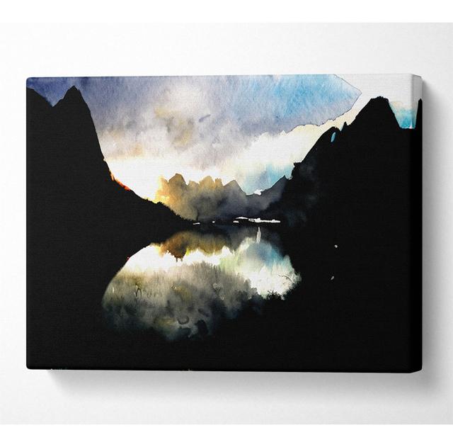 Mountain Reflections - Wrapped Canvas Art Prints Alpen Home Size: 50.8cm H x 81.3cm W x 10cm D on Productcaster.