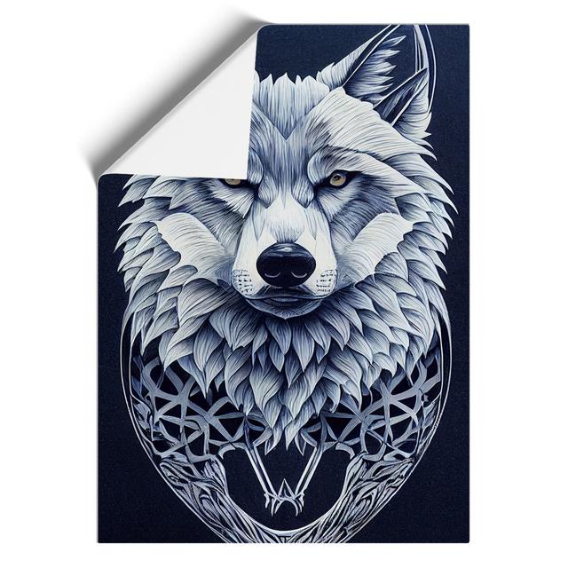 Wolf Art Deco No.2 - Print Alpen Home Format: Paper, Size: 59.4cm H x 42cm W, Matte Colour: No Matte on Productcaster.