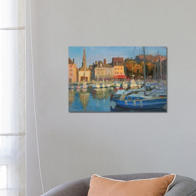 Yachts Honfleur France by CountessArt - Gallery-Wrapped Canvas Giclée on Canvas Longshore Tides Format: Wrapped Canvas on Productcaster.