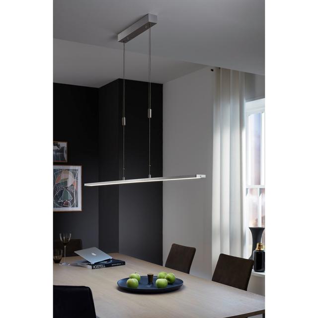 McKittrick 1 - Light Kitchen Island Linear LED Pendant Metro Lane Size: 200cm H x 120cm W x 5cm D on Productcaster.