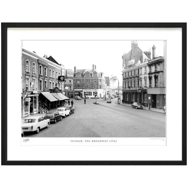 'Fulham, the Broadway C1965' by Francis Frith - Picture Frame Photograph Print on Paper The Francis Frith Collection Size: 28cm H x 36cm W x 2.3cm D on Productcaster.