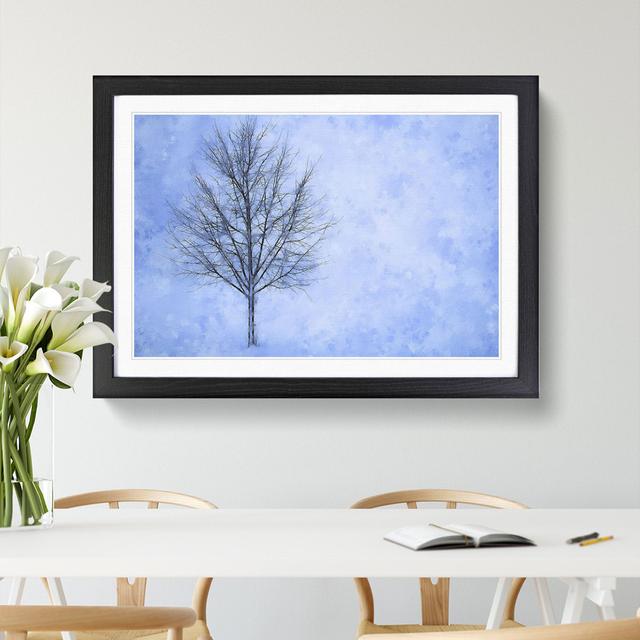 Tree in the Winter Vol.1 - Picture Frame Graphic Art East Urban Home Size: 27cm H x 36cm W x 2cm D, Frame Option: Black on Productcaster.