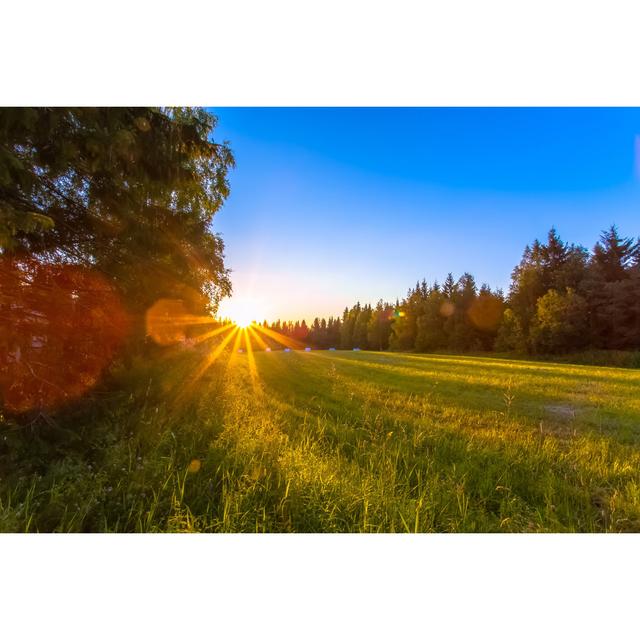 Ledjona Sunset From Sotkamo, Finland - Wrapped Canvas Print 17 Stories Size: 51cm H x 76cm W x 3.8cm D on Productcaster.