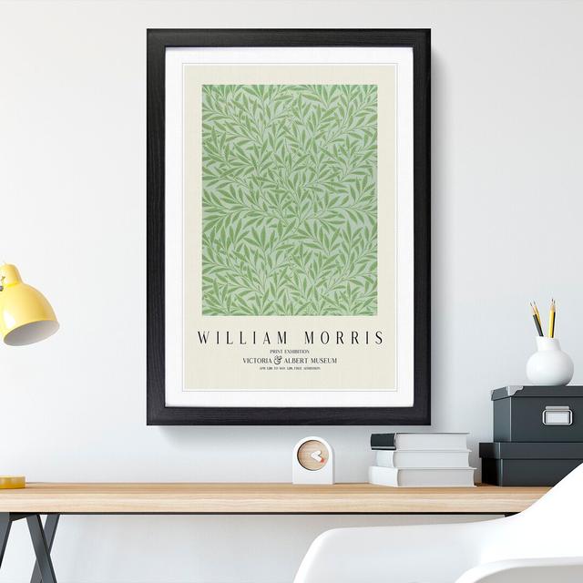 Willow Pattern Vol.2 Print by William Morris - Picture Frame Painting East Urban Home Size: 48cm H x 36cm W x 2cm D, Frame Option: Black on Productcaster.