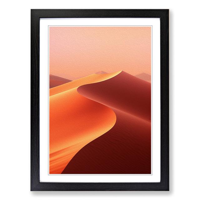 Desert Colour Field No.2 - Print Natur Pur Format: Black Framed, Size: 64cm H x 46cm W on Productcaster.