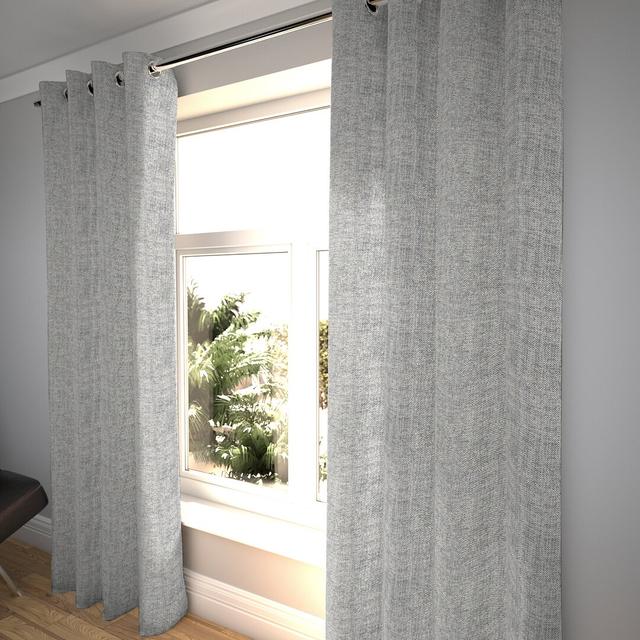 Timpkins Tailored Eyelet Blackout Thermal Curtains (Set of 2) Ebern Designs Panel Size: 116 W x 228 D cm, Colour: Charcoal Grey on Productcaster.