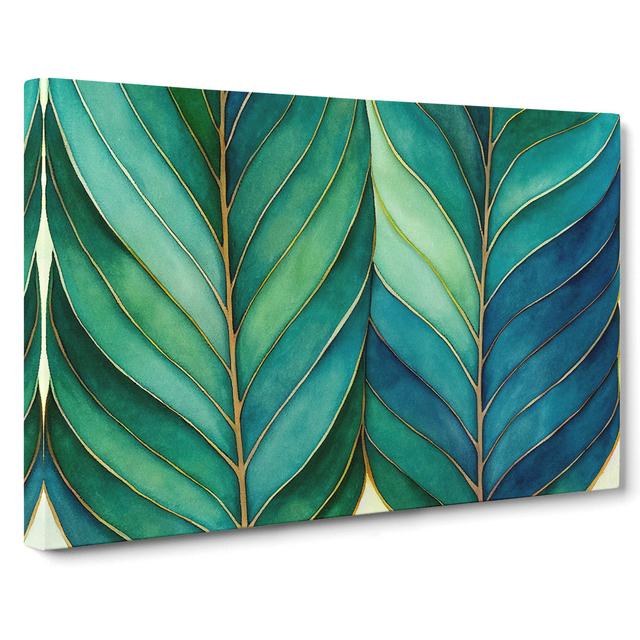 Explosive Leaf - Wrapped Canvas Print 17 Stories Size: 50cm H x 76cm W x 3cm D on Productcaster.