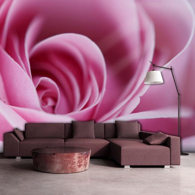 Pink Rose 309cm x 400cm Wallpaper East Urban Home Size: 350 cm x 270 cm on Productcaster.