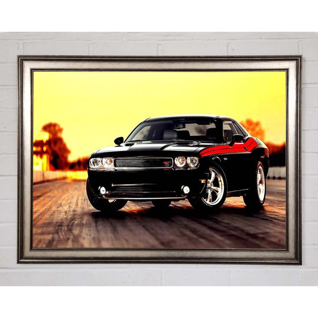 Dodge Challenger Framed Print Ebern Designs Size: 42cm H x 59.7cm W on Productcaster.