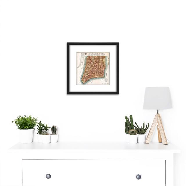 Map Antique 1807 Bridges New York City Plan Replica - Single Picture Frame Painting Breakwater Bay on Productcaster.